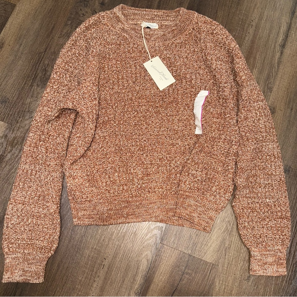 NWT Target Universal Thread Brown Chunky Knit Sweater